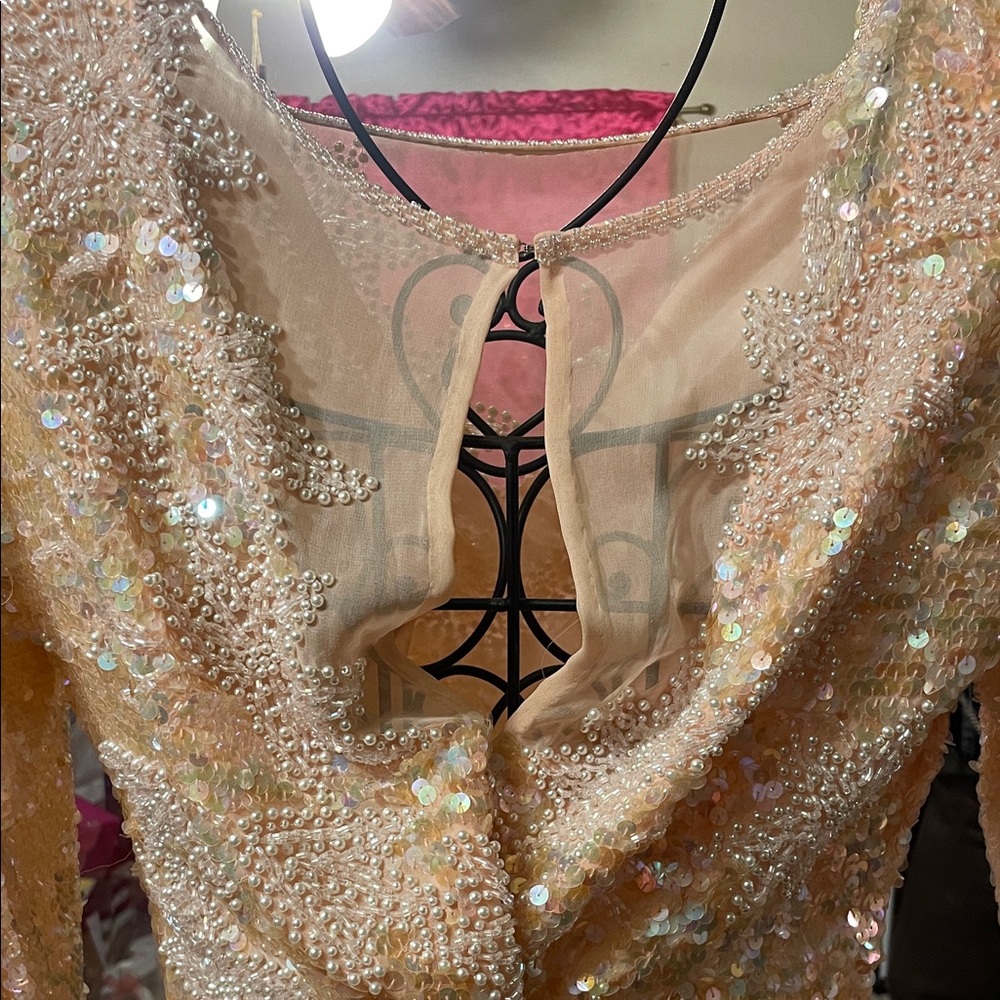 Glamorous Long Sleeve Sequin Dress - Picture 3 of 4